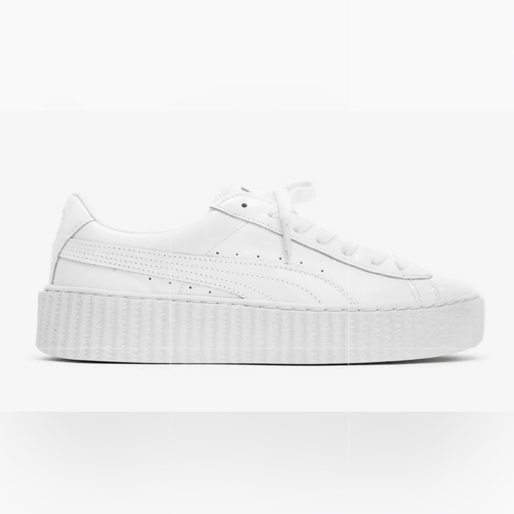 Fenty Puma White Patent Creepers Sneakers